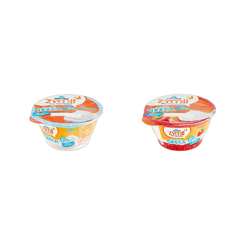 Yogurt alla greca zero grassi senza lattosio Zymil vari gusti
