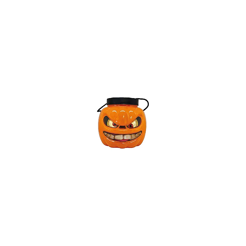 Zucca di plastica con caramelle Candy Mania